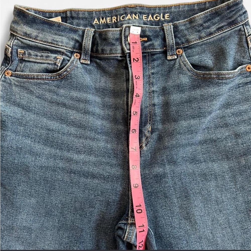 American Eagle Outfitters Women's Blue Mom Jeans size 4 regular - Picture 5 of 8